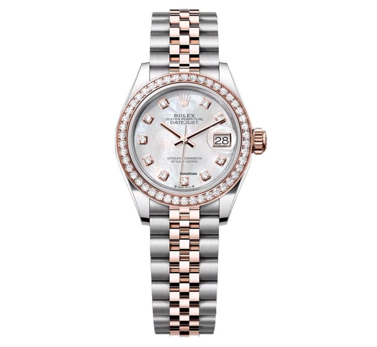 Rolex Lady-datejust Mop Diamond Dial Bezel 28mm
