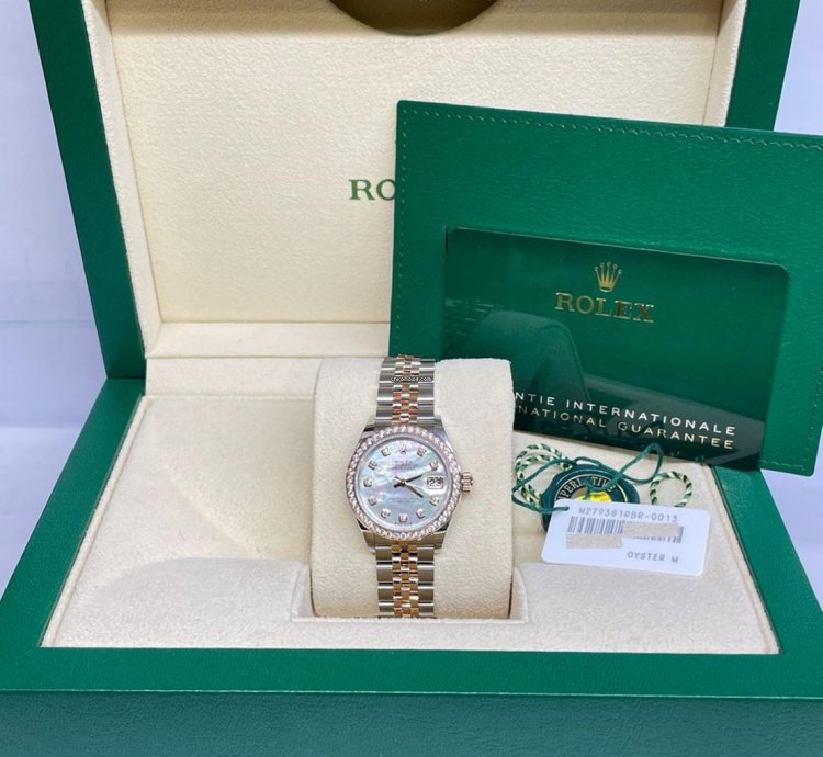 Rolex Lady-datejust Mop Diamond Dial Bezel 28mm