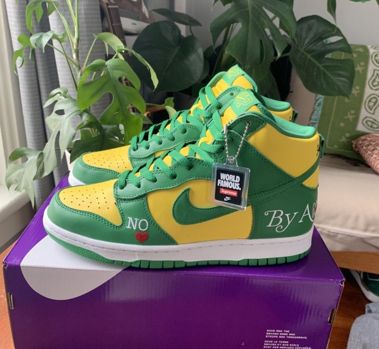 Supreme Dunk High By Any Means Nike Size 9