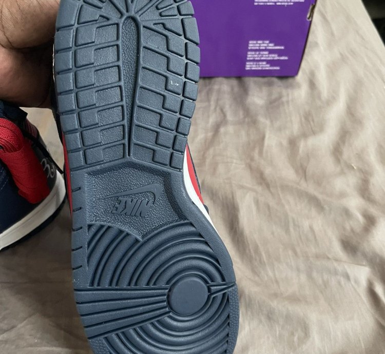 Supreme Dunk High Sb By Any Means - Red Navy