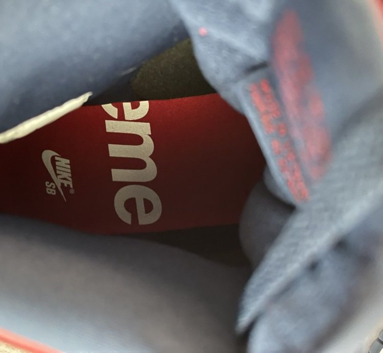Supreme Dunk High Sb By Any Means - Red Navy