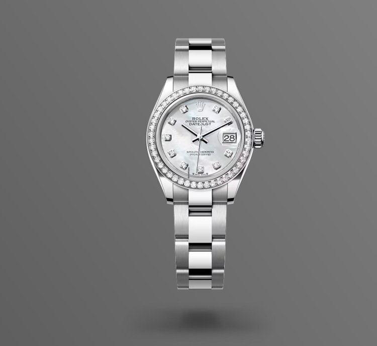 Rolex Lady-datejust New 2024 Mother Of Pearl Diamond Dial Diamond Bezel Stainless Steel Oyster