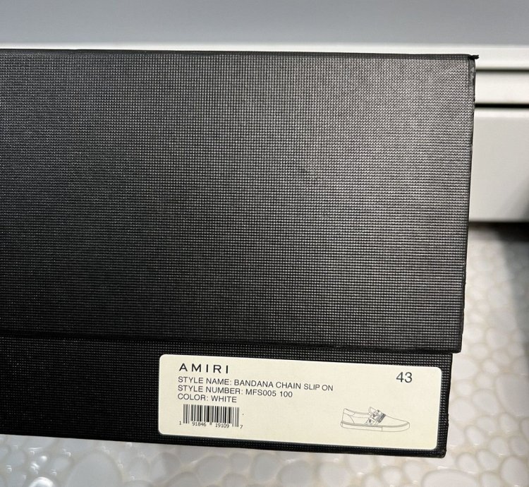 Amir Bandana Chain Slip On Sneaker Size 10