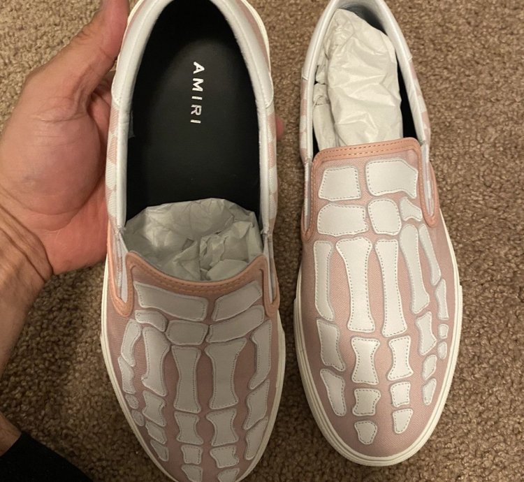 Amir Skeleton Slip On Sneakers