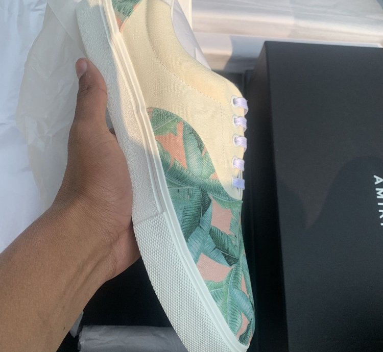 Amiri Banana Leaves Low-top Sneakers