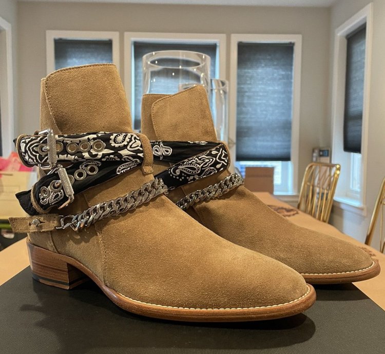 Amiri Bandana Buckle Boot Bnib