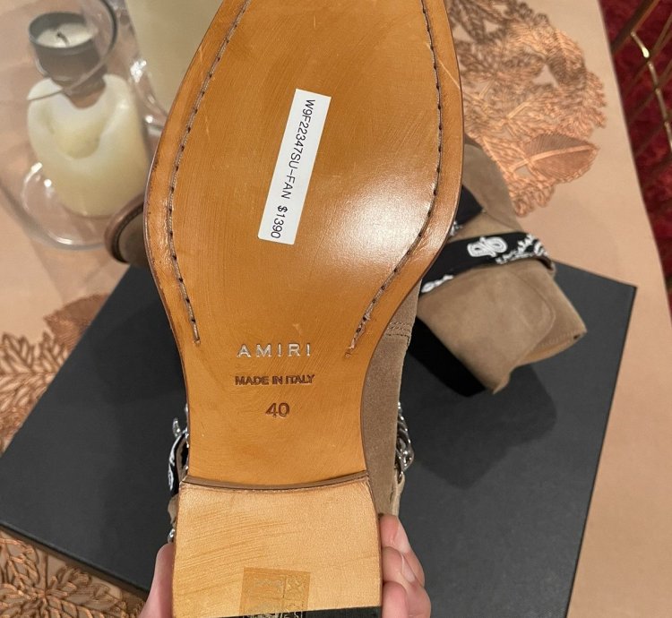 Amiri Bandana Buckle Boot Bnib