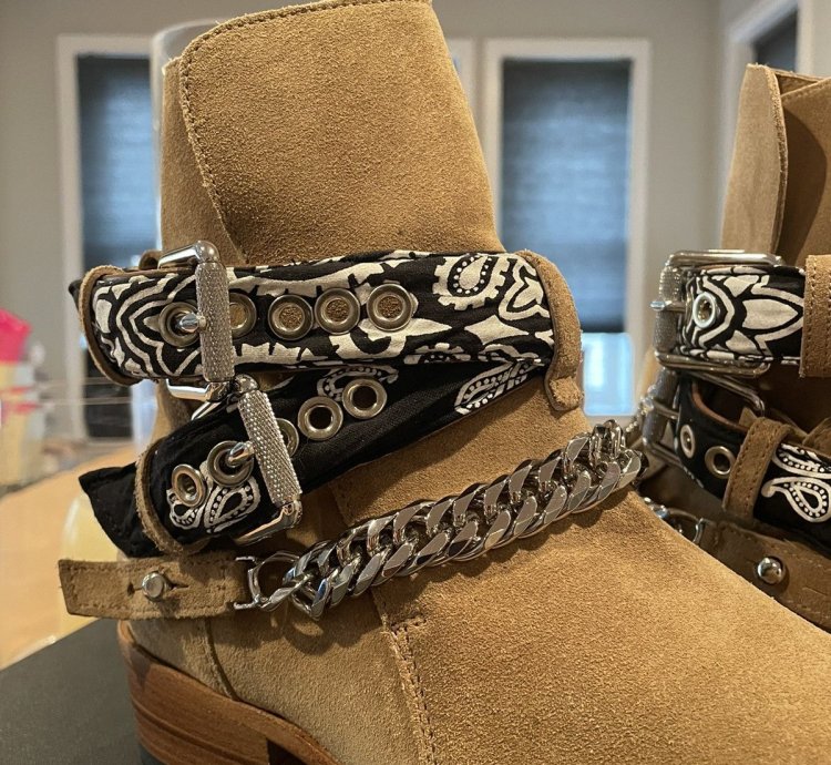 Amiri Bandana Buckle Boot Bnib