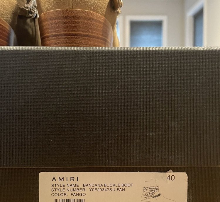 Amiri Bandana Buckle Boot Bnib