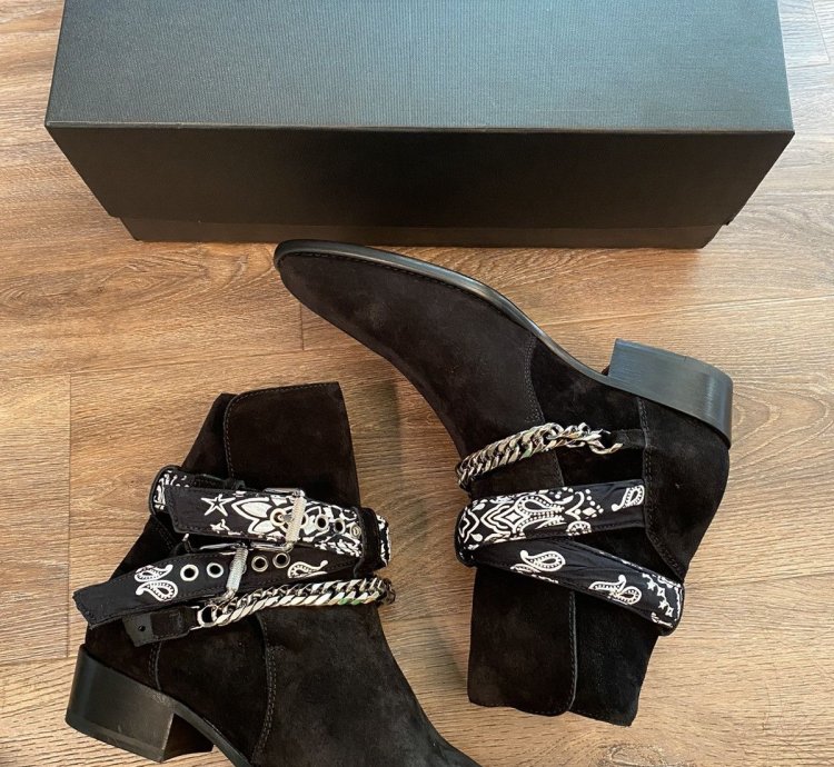 Amiri Bandana Buckle Boot Size 8