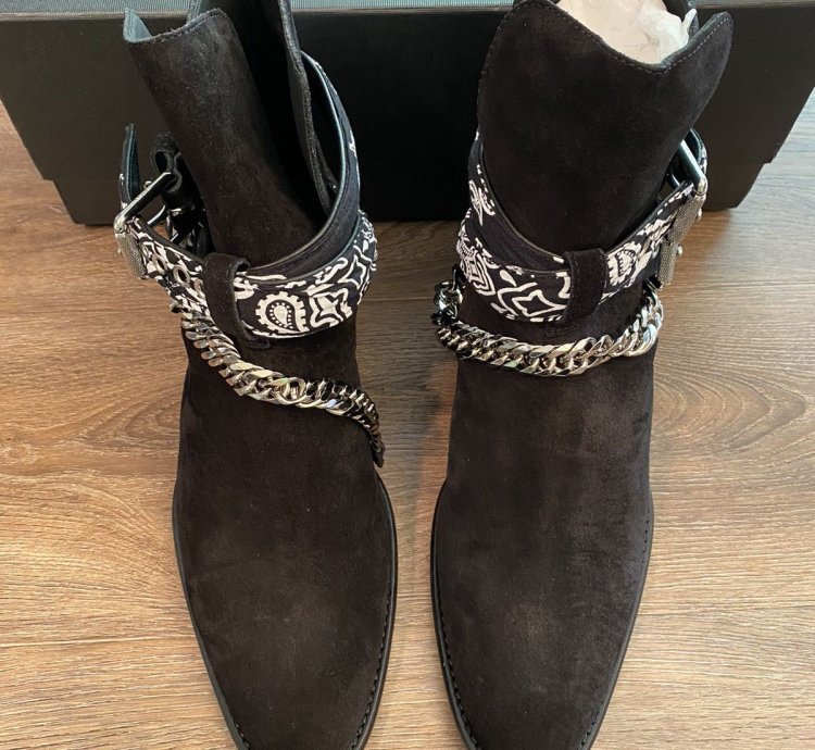 Amiri Bandana Buckle Boot Size 8