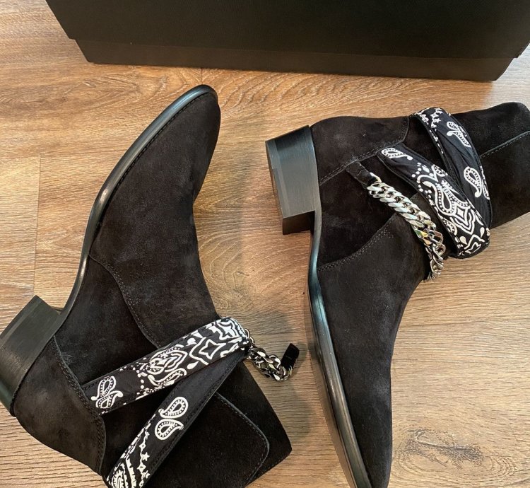 Amiri Bandana Buckle Boot Size 8