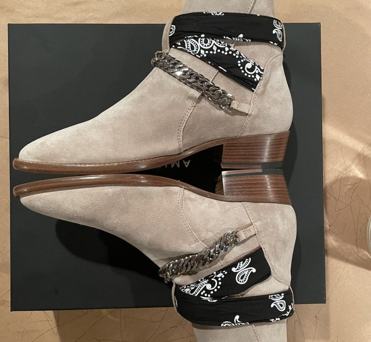 Amiri Bandana Buckle Boot Tan