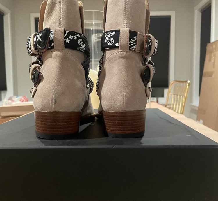 Amiri Bandana Buckle Boot Tan