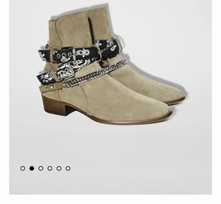 Amiri Bandana Buckle Boot Tan