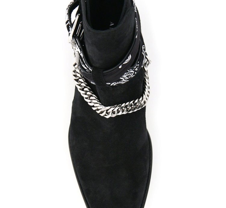 Amiri Bandana Buckle Boots