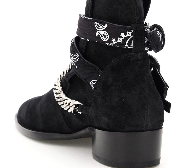 Amiri Bandana Buckle Boots