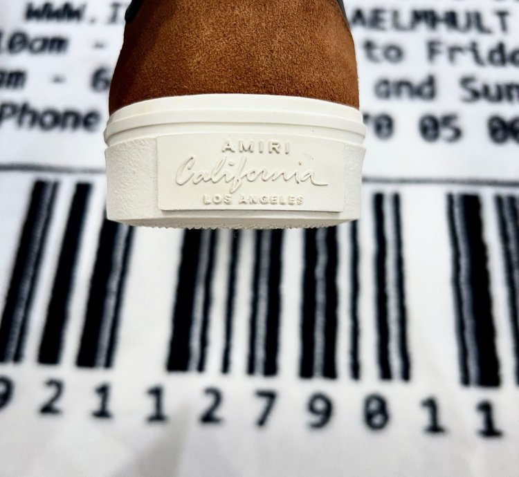 Amiri Bandana Buckle Chain Suede Slip On Shoes