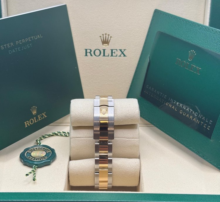 Rolex Lady-datejust New 2025 Silver Diamond Dial Diamond Bezel Two Tone Yellow Gold Oyster 28mm