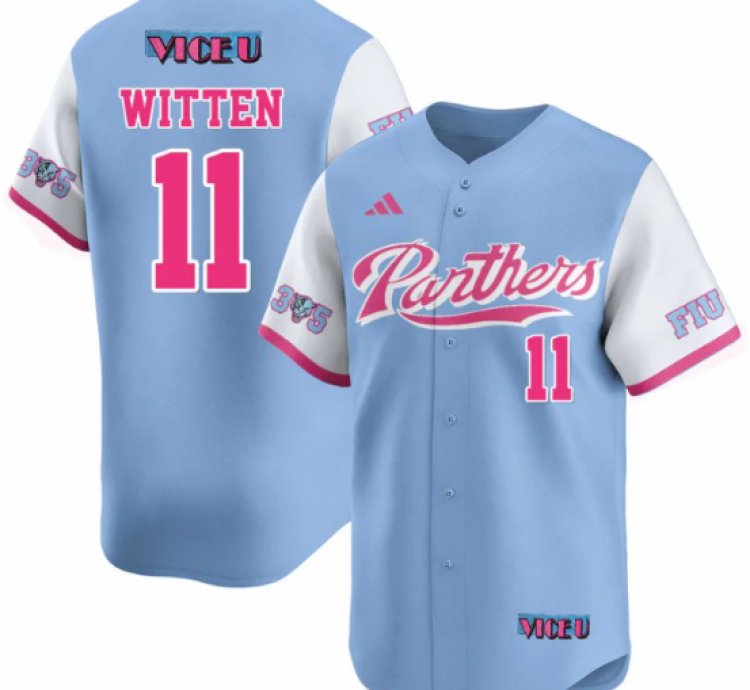 Rich Witten Jersey 11 Fiu Baseball 2025 Vice U Stitched Blue