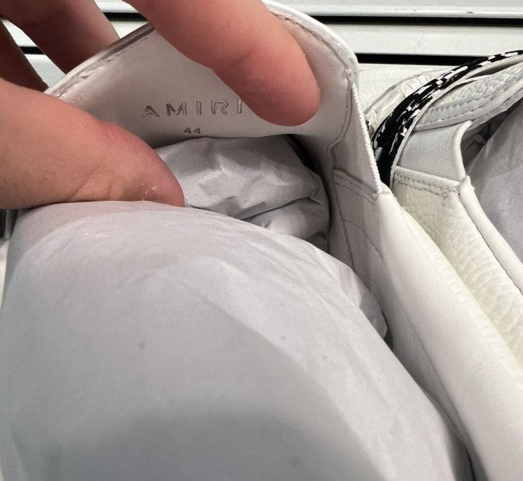 Amiri Bandana Chain Slip On Sneaker Size 11