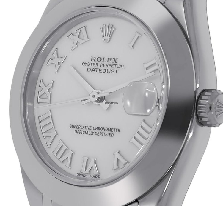 Rolex Lady-datejust Pearlmaster 81209 18k White Gold White Roman Dial 34 Mm