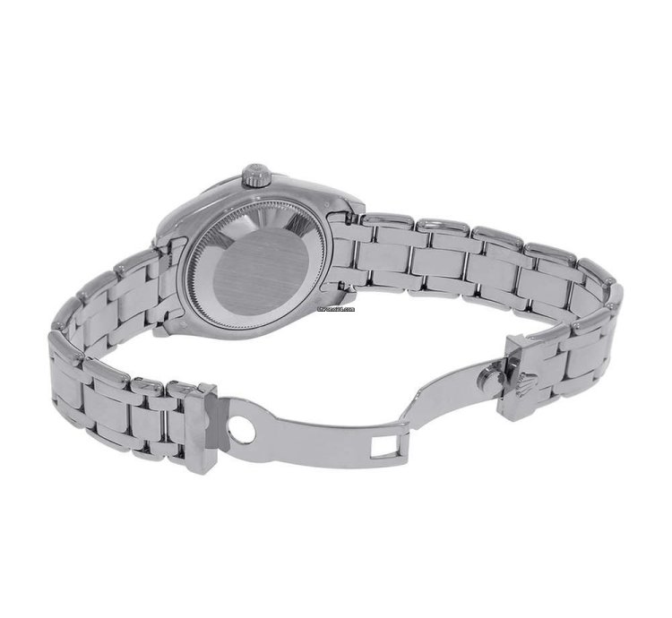 Rolex Lady-datejust Pearlmaster 81209 18k White Gold White Roman Dial 34 Mm