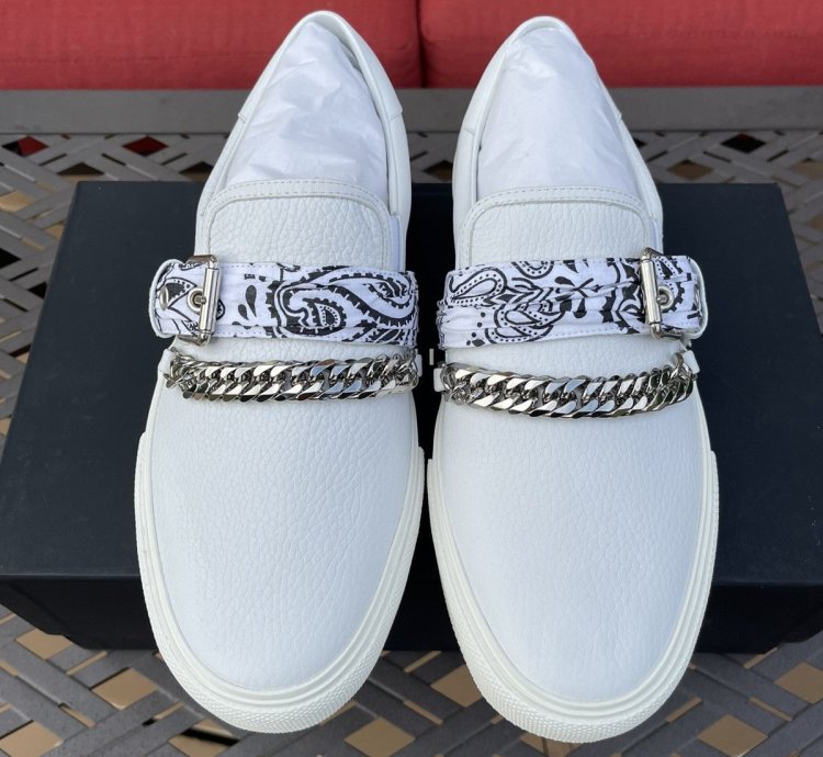 Amiri Bandana Chain Slip-on Sneakers