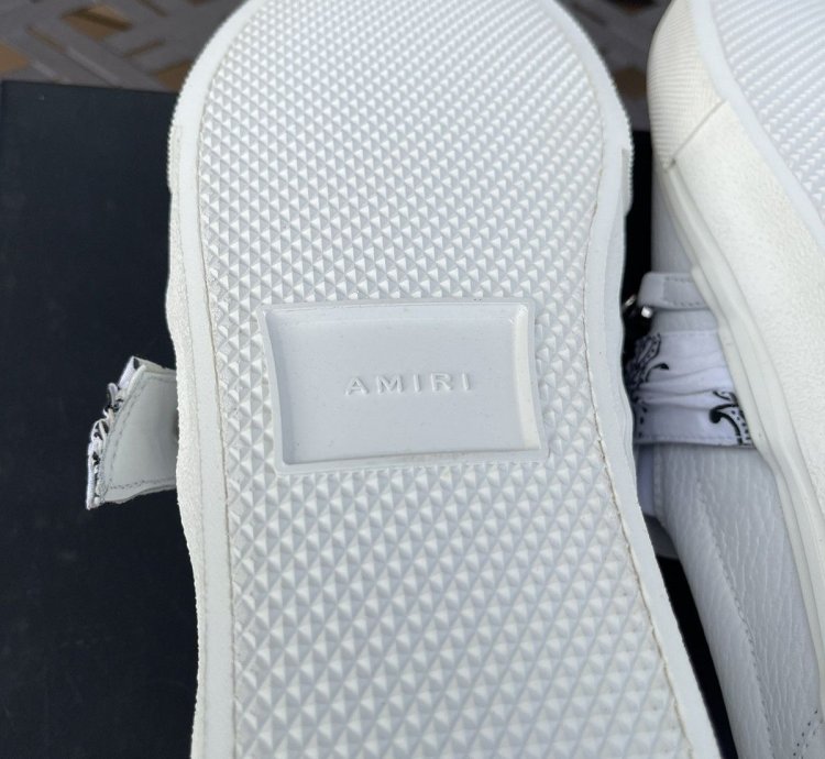 Amiri Bandana Chain Slip-on Sneakers