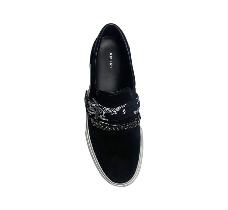 Amiri Bandana Chain Slip-on Suede