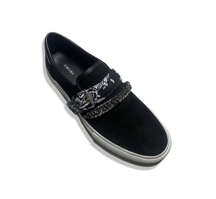 Amiri Bandana Chain Slip-on Suede