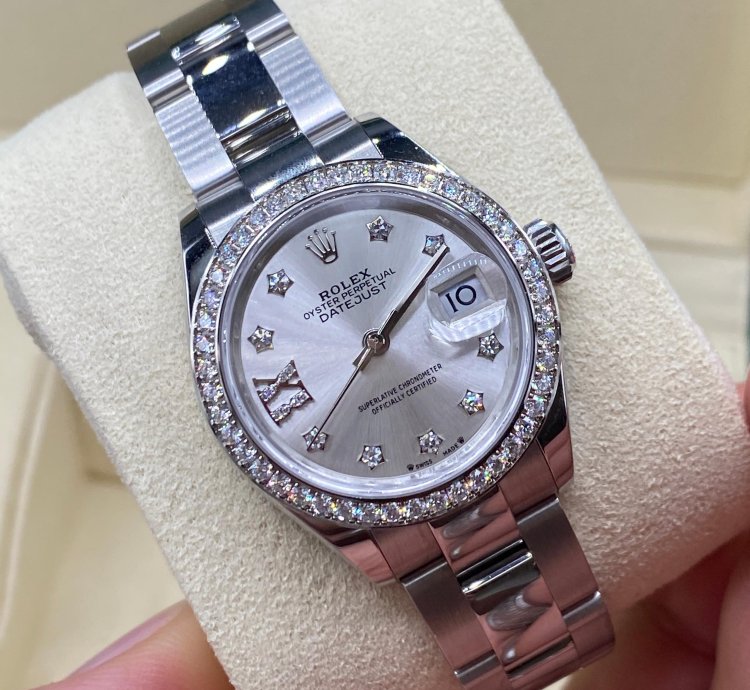 Rolex Lady-datejust Silver Star Diamonds Oys