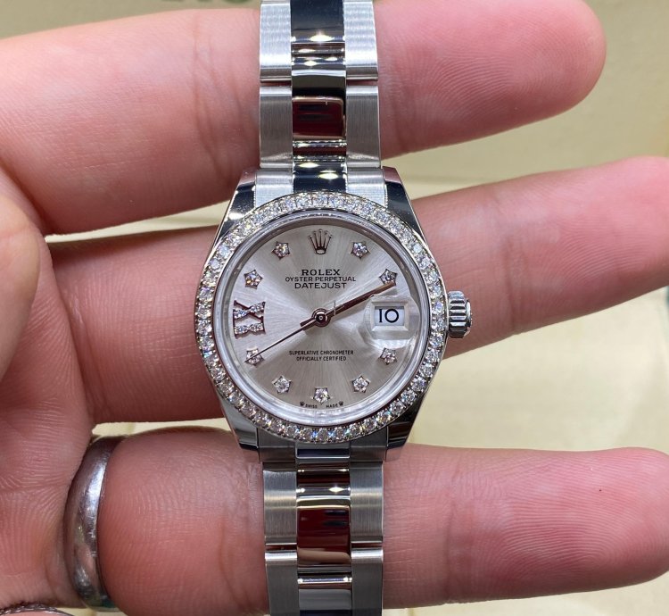 Rolex Lady-datejust Silver Star Diamonds Oys