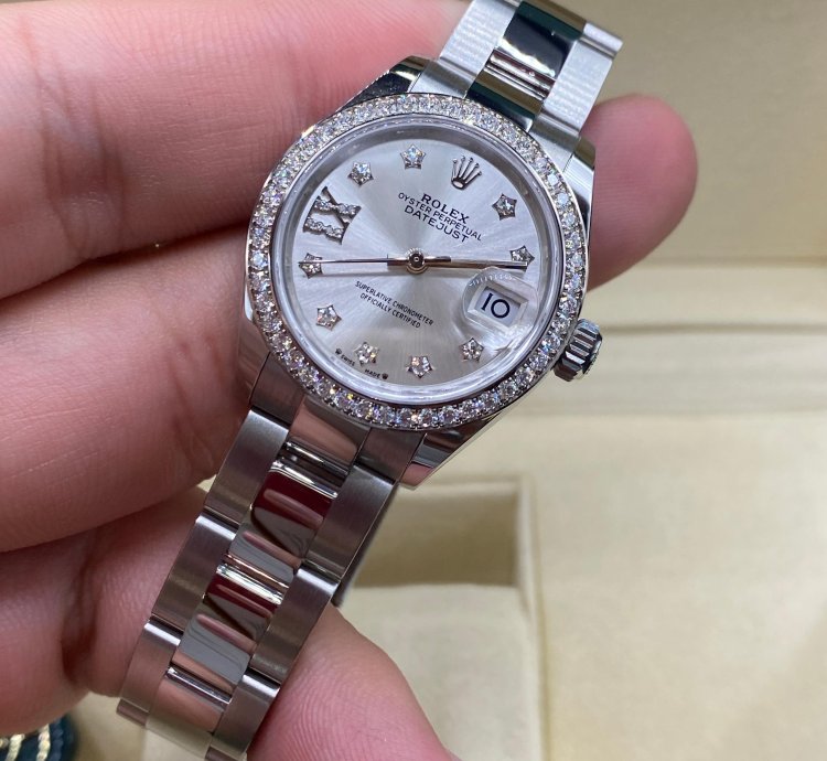 Rolex Lady-datejust Silver Star Diamonds Oys