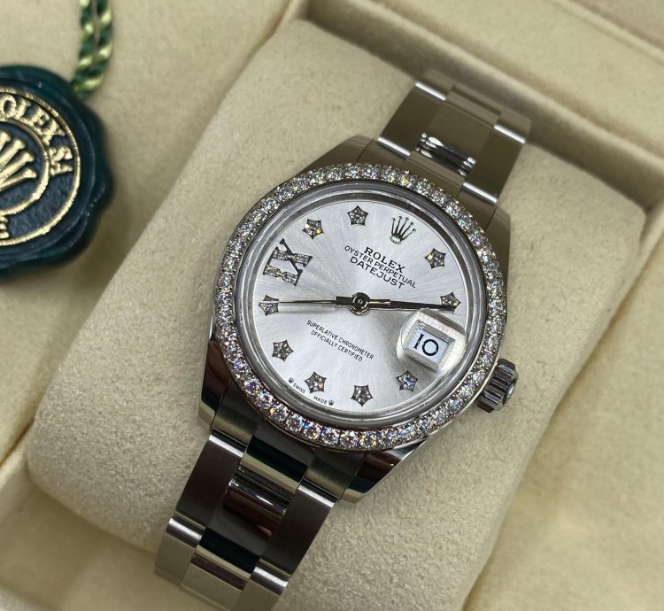 Rolex Lady-datejust Silver Star Diamonds Oys
