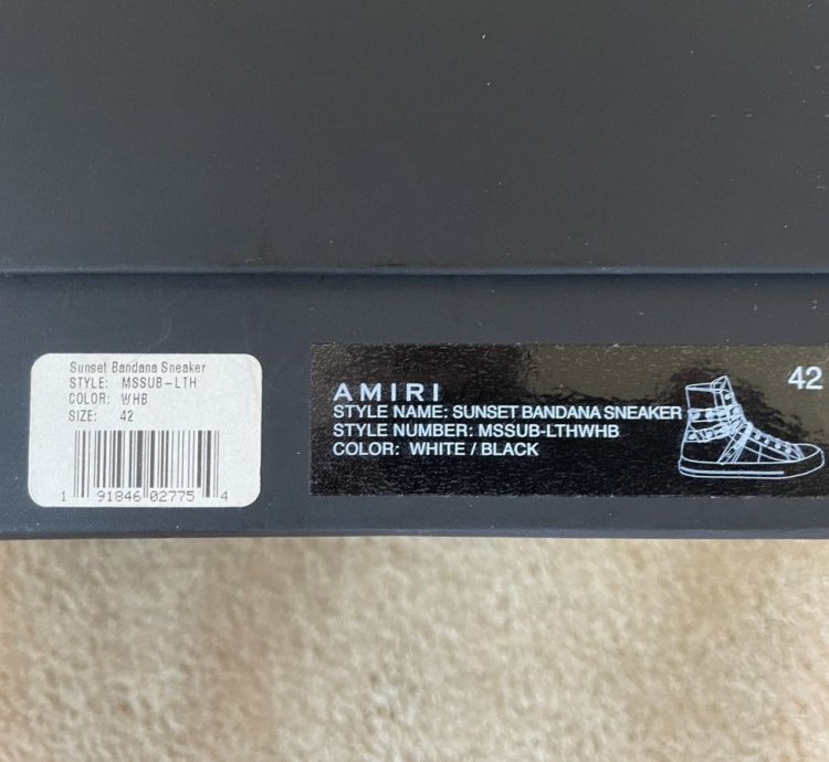 Amiri Bandana Chain Sneaker