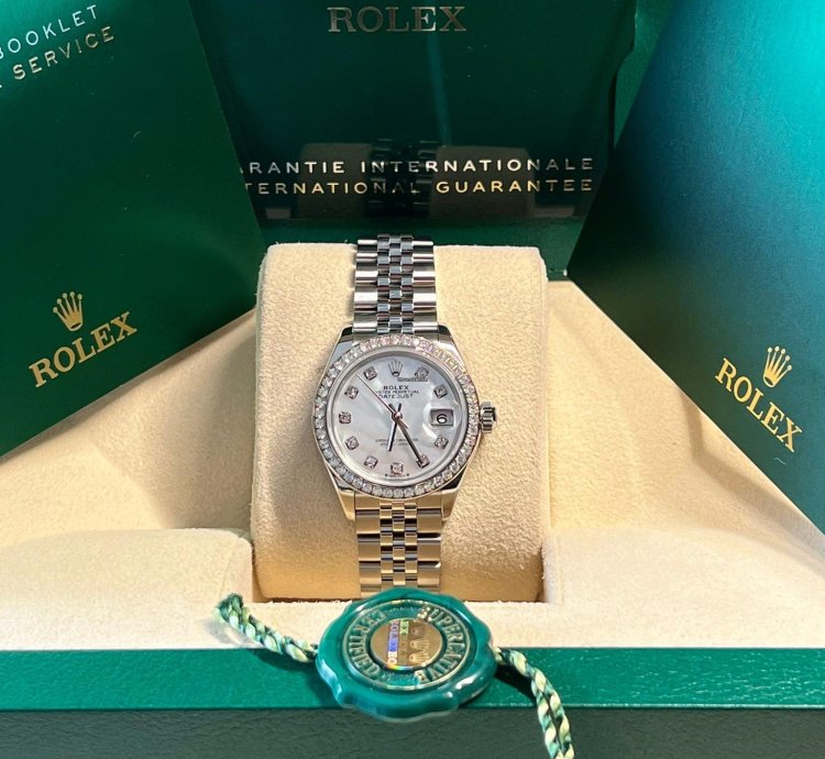 Rolex Lady-datejust Unworn Datejust 28mm Mother Of Pearl mop Diamond Dial Jubilee Bracelet Diamond Bezel 279384rbr