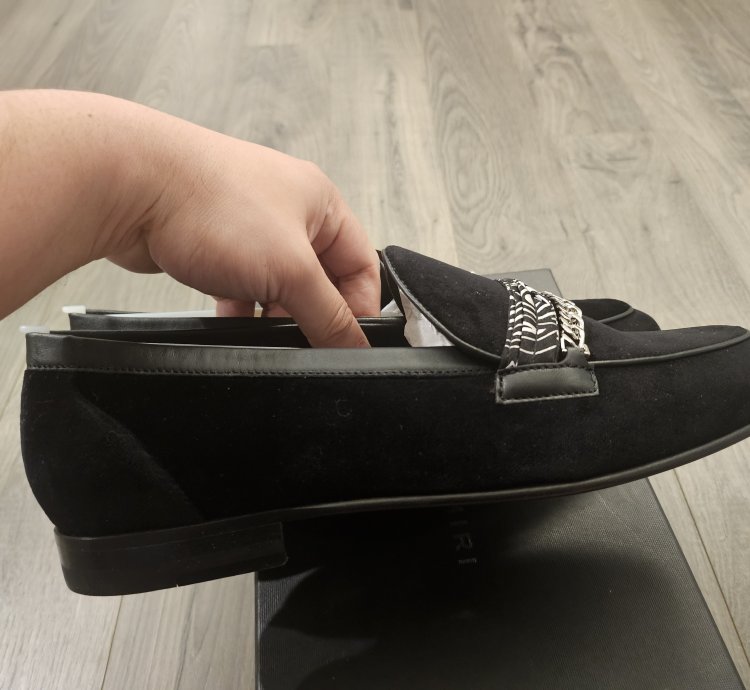 Amiri Bandana Chain Velvet Loafer