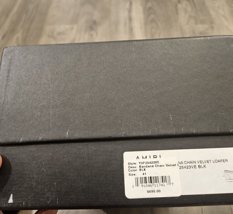 Amiri Bandana Chain Velvet Loafer