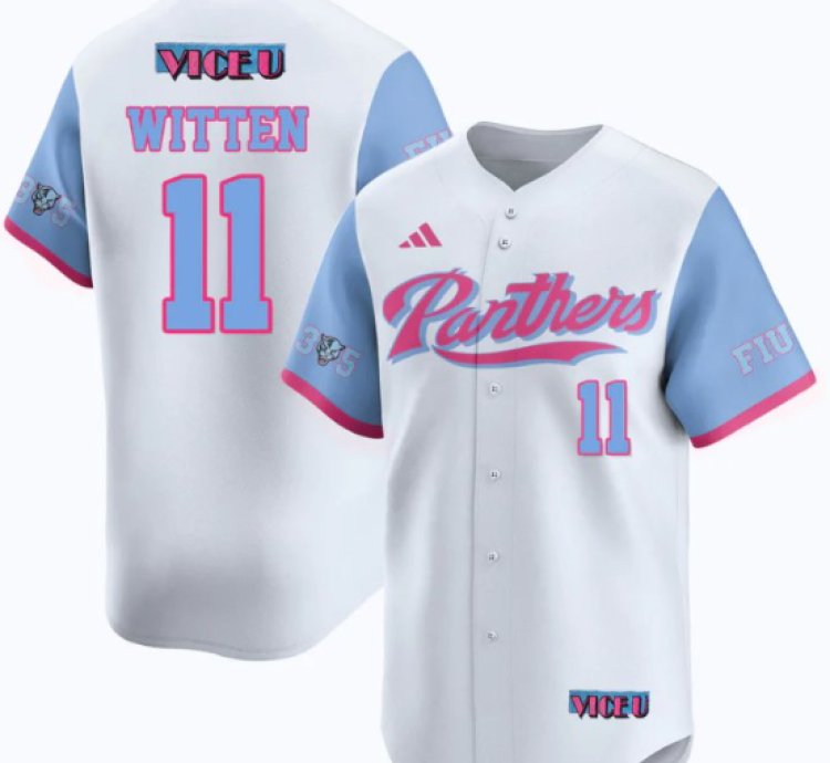 Rich Witten Jersey 11 Fiu Baseball 2025 Vice U Stitched White