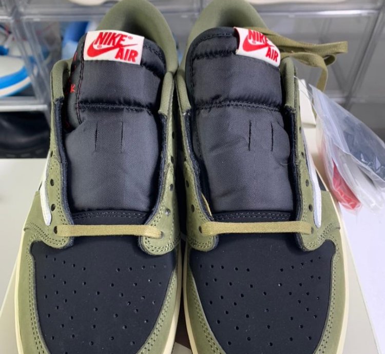 Travis Scott X Air Jordan 1 Low Black Olive