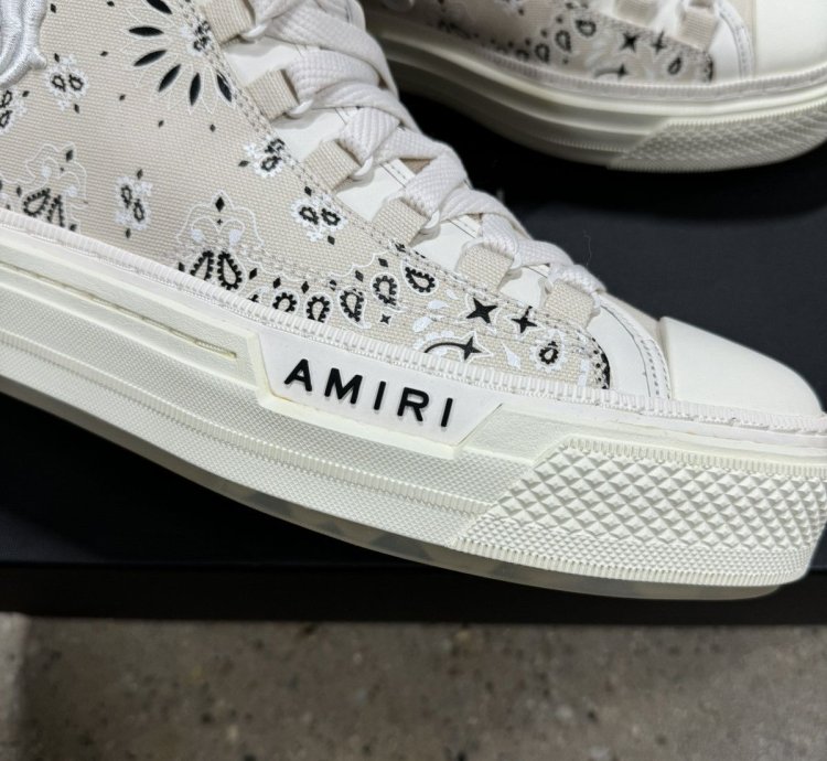 Amiri Bandana Court High Top Sneaker New 800
