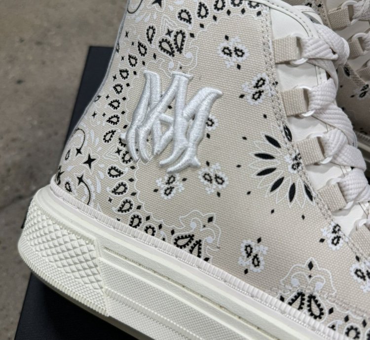 Amiri Bandana Court High Top Sneaker New 800