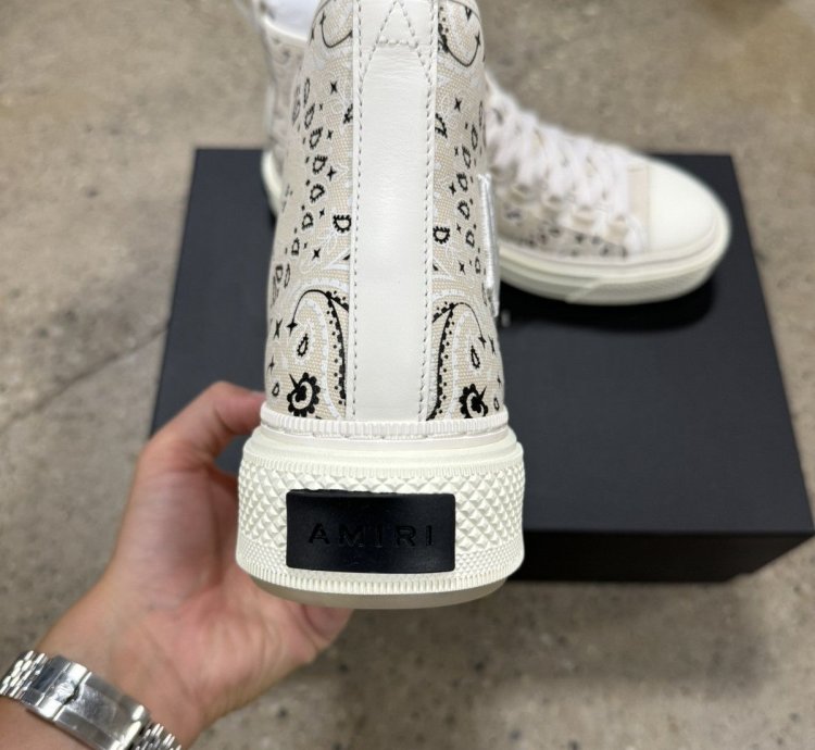 Amiri Bandana Court High Top Sneaker New 800