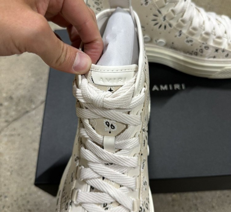 Amiri Bandana Court High Top Sneaker New 800