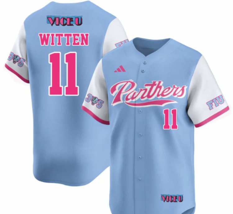 Rich Witten Jersey 11 Fiu Baseball 2025 Vice U Stitched Blue