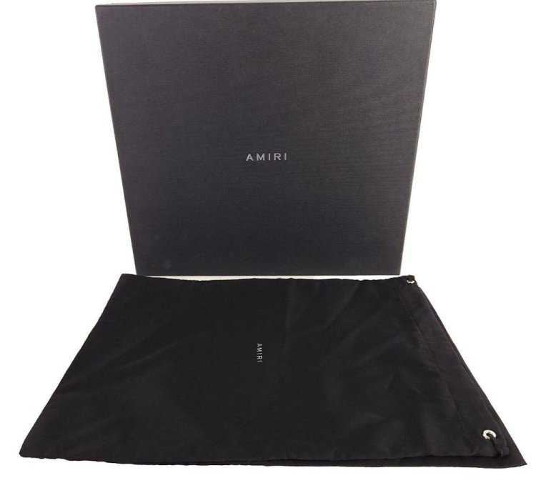 Amiri Bandana Leather Boots In Black Brown 41 Us 8 Mens New