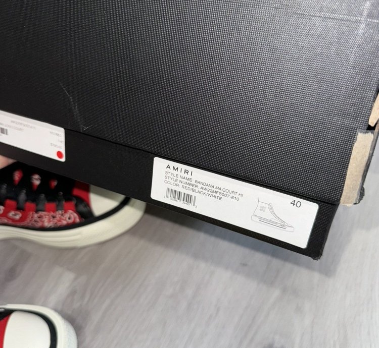 Amiri Bandana Ma High Court Sneaker