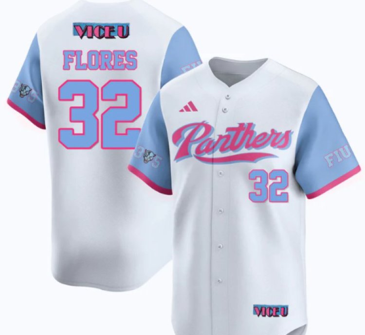 Nelson Rivera Flores Jersey 32 Fiu Baseball 2025 Vice U Stitched White