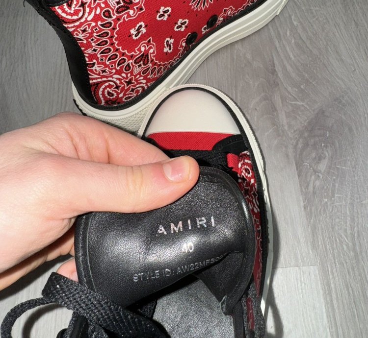 Amiri Bandana Ma High Court Sneaker
